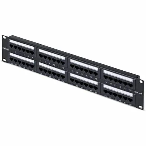 48-Port 2U Rackmount Cat6 Patch Panel - CPANEL48